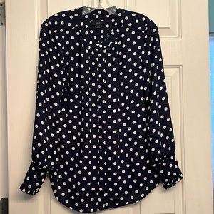 J. Crew polka dot blouse
